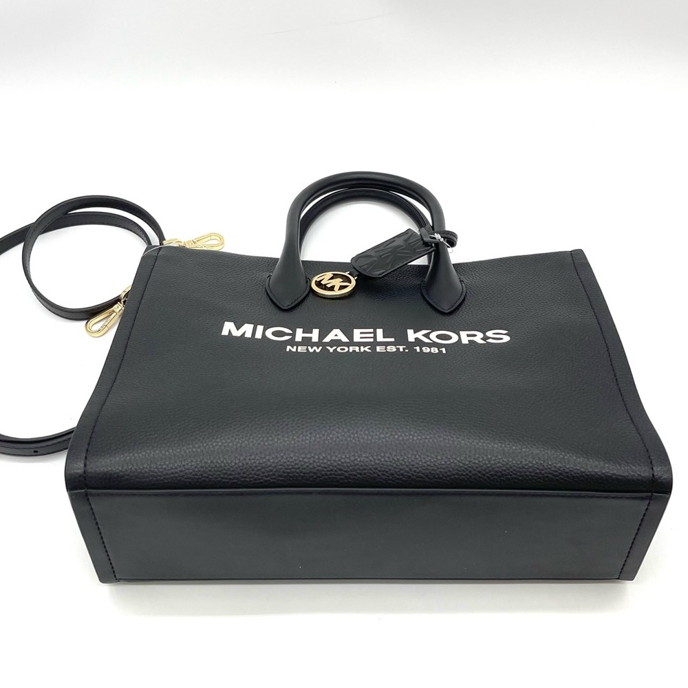 Michael Kors Mirella Medium EW Tote Bag Black - Picture 8 of 9